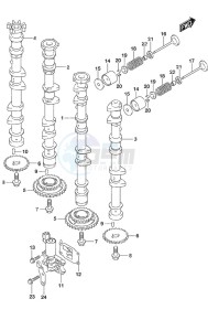 DF 350A drawing Camshaft