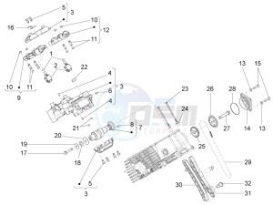 Griso S.E. 1200 8V drawing RH cylinder timing system II