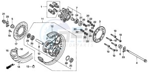 FMX650 FMX650 drawing REAR WHEEL