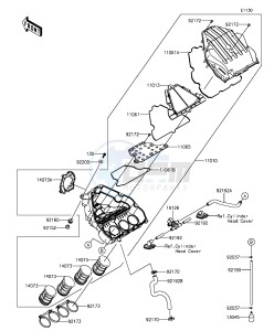 Z1000SX_ABS ZX1000MGF FR GB XX (EU ME A(FRICA) drawing Air Cleaner