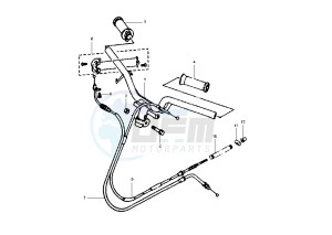 XC K CYGNUS R 125 drawing STEERING HANDLE -CABLE