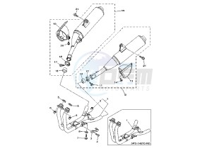 TDM 900 drawing EXHAUST