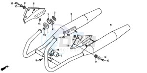 CMX250C REBEL drawing EXHAUST MUFFLER