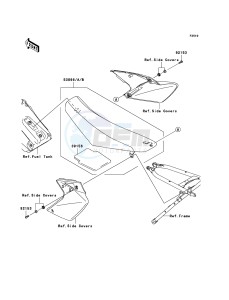 KLX450R KLX450ACF EU drawing Seat