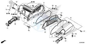 NSS300AD Forza E drawing AIR CLEANER