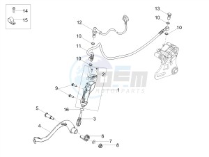 RCR 50 E4 (EMEA) drawing Rear master cylinder