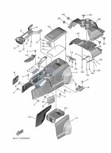 YXF1000EW YX10FRPAN (B4JA) drawing SIDE COVER 3