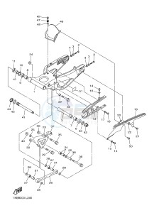 YZF-R1B 1000 (1KBP) drawing REAR ARM