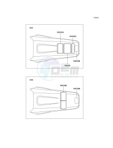 KX 125 L (L4) drawing LABELS