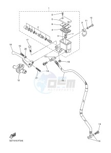 WR250R (32DW 32DV 32DX) drawing FRONT MASTER CYLINDER