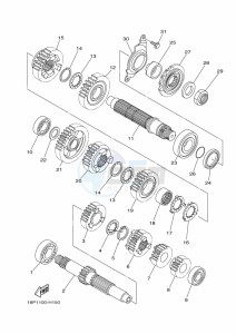 YFZ450R YFZ45YSXK (BW2H) drawing TRANSMISSION