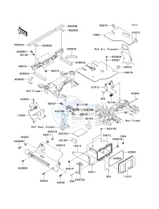 KVF 360 A [PARAIRIE 360 4X4] (A1-A3) PRAIRIE 360 4X4] drawing FRAME FITTINGS