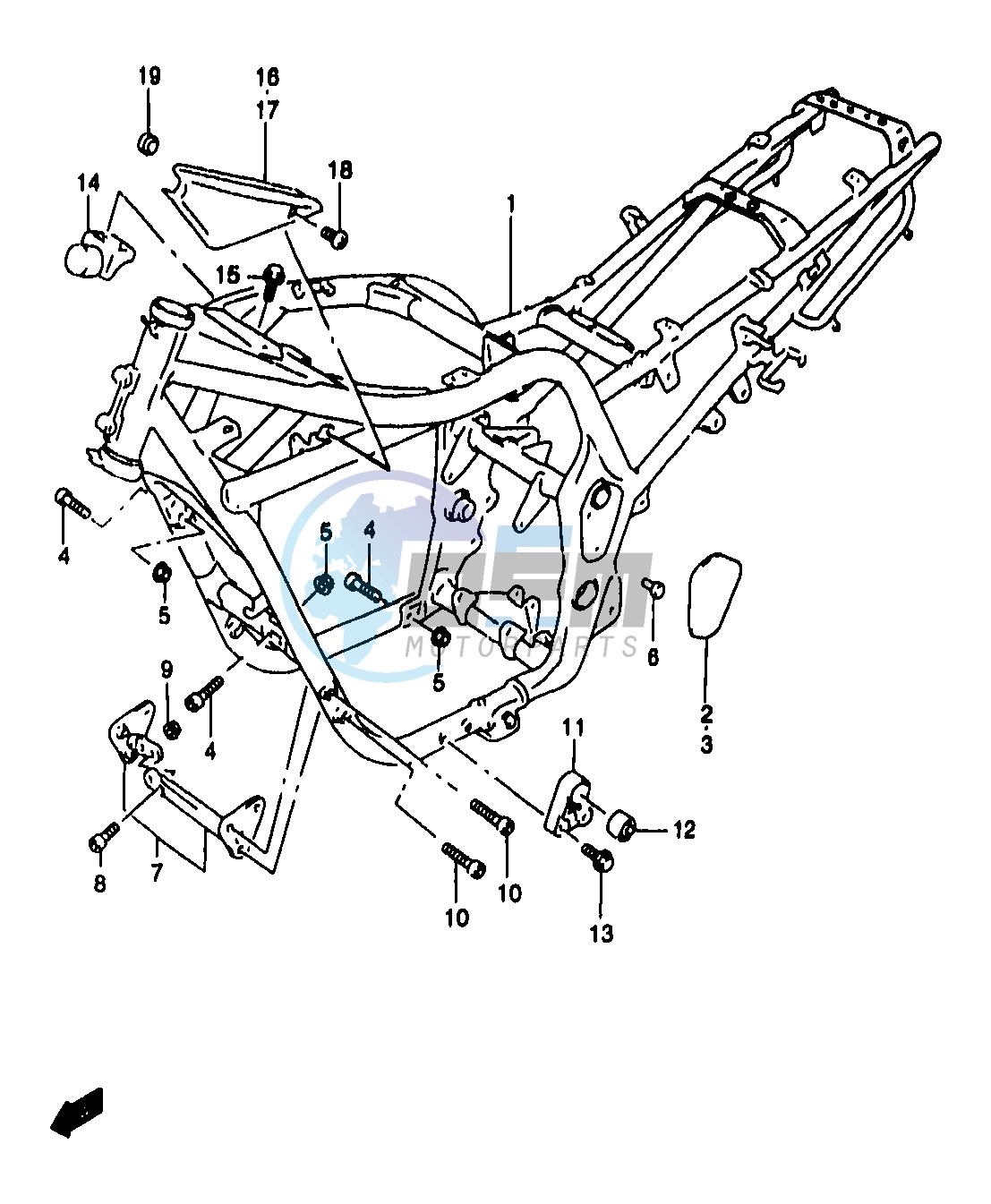 FRAME (GSF1200SAW)