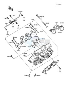 KAF 450 B [MULE 1000] (B1) [MULE 1000] drawing CYLINDER HEAD