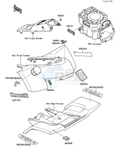 KXF 250 A [TECATE 4] (A1-A2) [TECATE 4] drawing LABELS