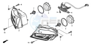 CBR600RR drawing HEADLIGHT