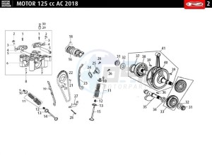 MRT-125-E4-AC-SM-BLACK drawing CAMSHAFT - CHAIN - CRANKSHAFT