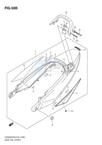 GSX650F (E2) Katana drawing SEAT TAIL COVER (MODEL L0)