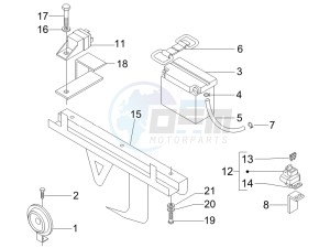 Nexus 250 e3 (UK) UK drawing Remote control switches - Battery - Horn