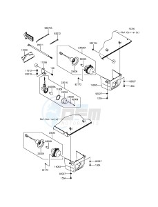 MULE PRO-DX KAF1000EGF EU drawing Taillight(s)