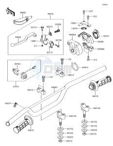 KX85-II KX85DHF EU drawing Handlebar