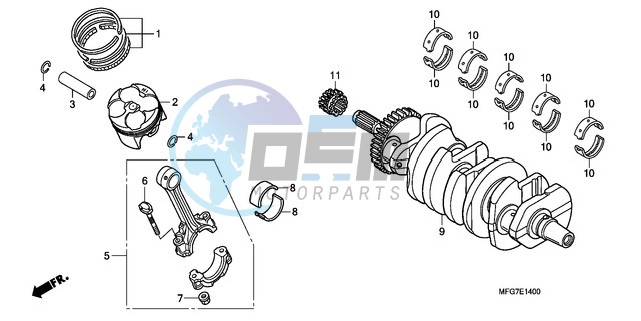 CRANKSHAFT/PISTON