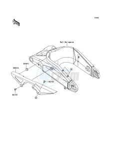 NINJA ZX-6RR ZX600-N1H FR GB XX (EU ME A(FRICA) drawing Chain Cover