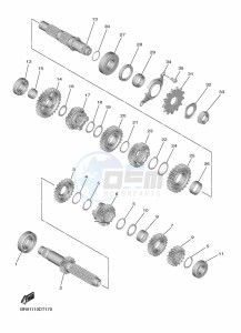 YZ450F (B2W2) drawing TRANSMISSION