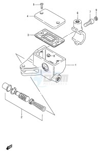 VS600GL (E2) INTRUDER drawing FRONT MASTER CYLINDER