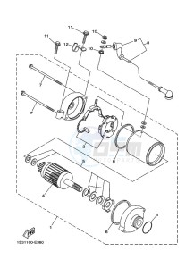 YFM700R (BCX9) drawing STARTING MOTOR