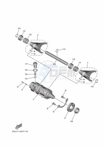 YXE850EN YXE85WPAK (B8K5) drawing SHIFT CAM & FORK