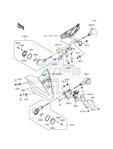 VULCAN 900 CLASSIC VN900BFF GB XX (EU ME A(FRICA) drawing Turn Signals