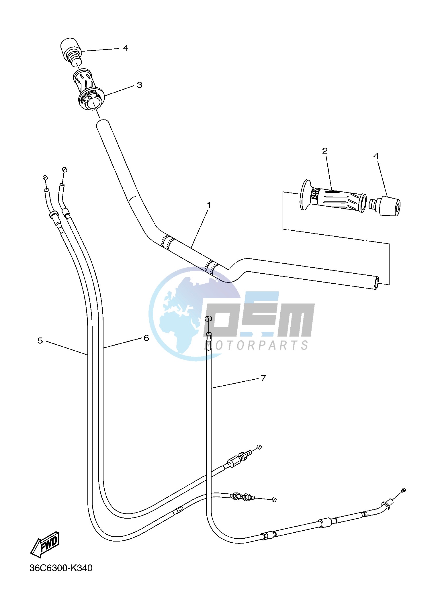 STEERING HANDLE & CABLE