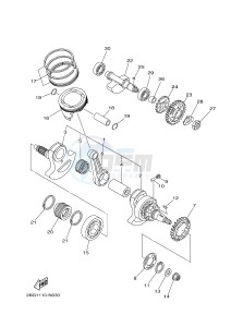 YFM700FWAD YFM700PHE GRIZZLY 700 EPS HUNTER (2BGA) drawing CRANKSHAFT & PISTON