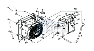 MAXSYM 400 I drawing RADIATOR