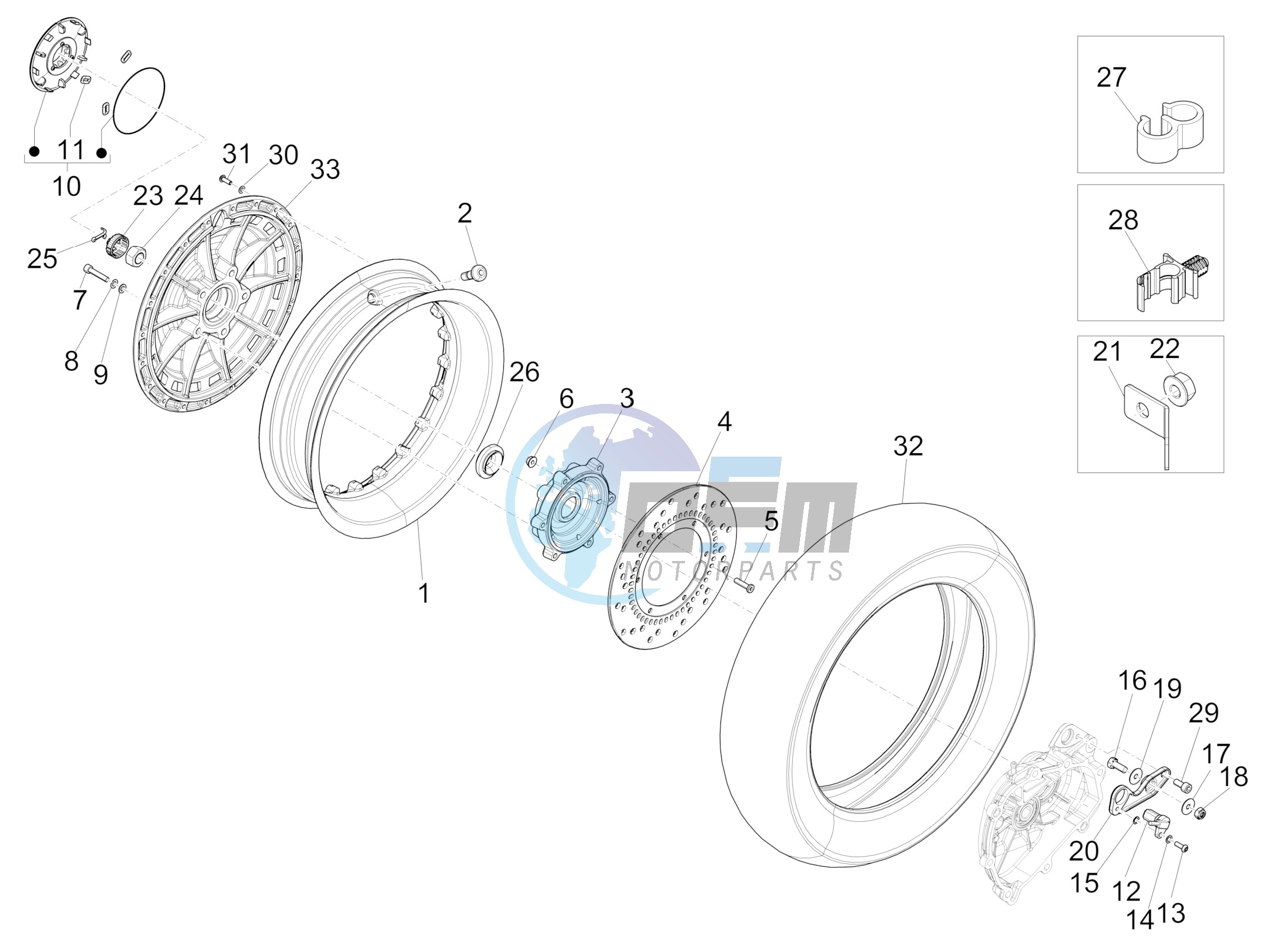 Rear wheel