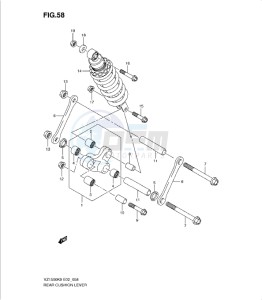 VZ1500L0 drawing REAR CUSHION LEVER