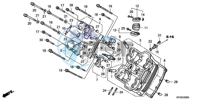 FRONT CYLINDER HEAD