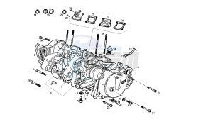 SENDA SM X-RACE - 50 CC VTHSR2A1A drawing CRANKCASE - COVER