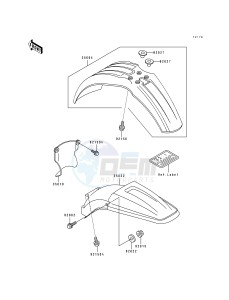 KX 250 H [KX250] (H1-H2) [KX250] drawing FENDER