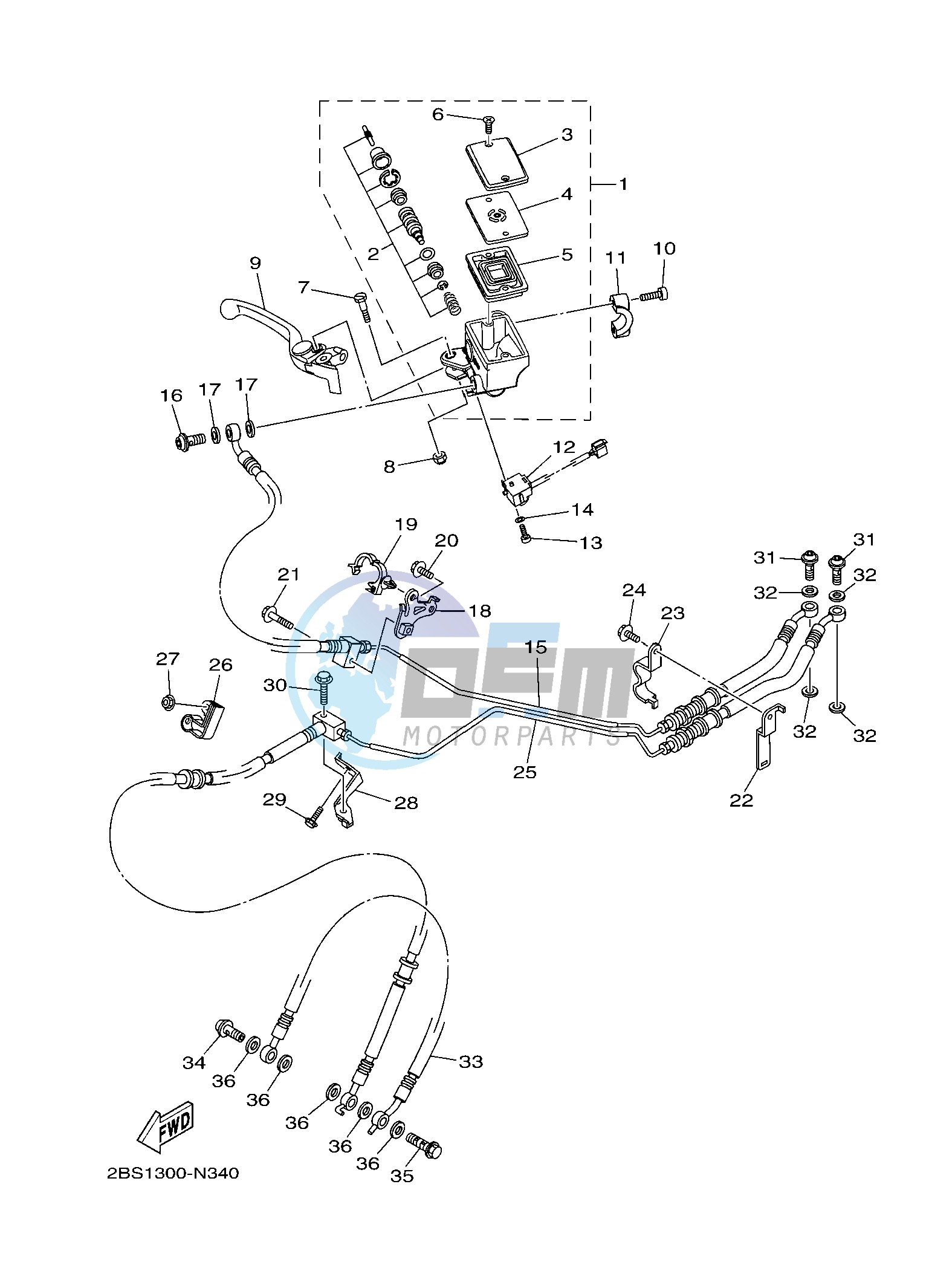 FRONT MASTER CYLINDER