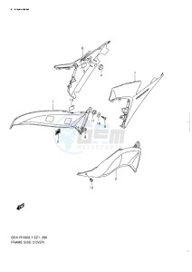 GSX-R1000 drawing FRAME SIDE COVER