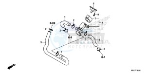 CBR650F 2ED - (2ED) drawing AIR INJECTION CONTROL VALVE