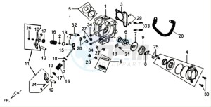 MIO 100 L6 drawing CYLINDER HEAD CPL.