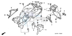 VFR8009 U / MME TWO drawing REAR FENDER