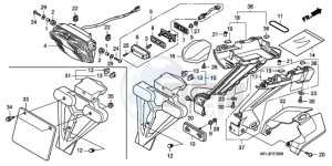 CBR1000RR9 Australia - (U / SPC) drawing TAILLIGHT (CBR1000RR8,9/R A9)