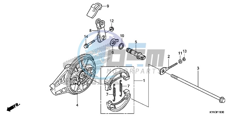 REAR BRAKE PANEL