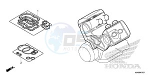 CTX1300AE CTX1300A UK - (E) drawing GASKET KIT A