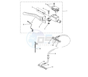 YQ AEROX 50 drawing FRONT MASTER CYLINDER