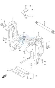 DF 300AP drawing Clamp Bracket w/Transom (L)